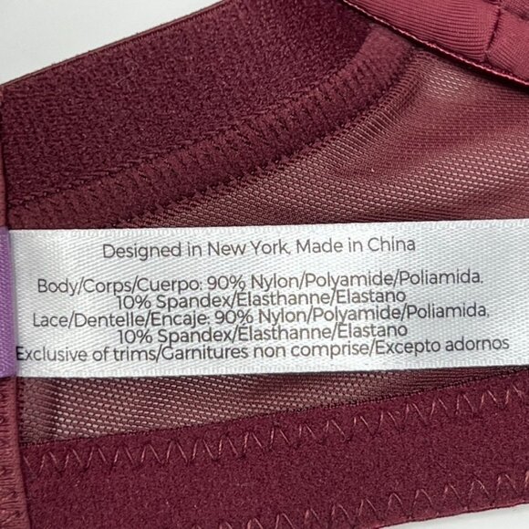 NWT Adore Me Marca Contour Plus Strappy Plunge Bra. Port Royale. Size 42DDD - Picture 4 of 7